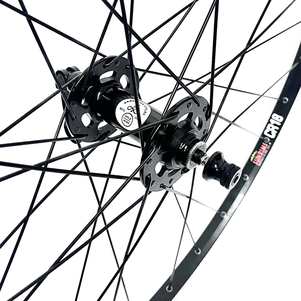 Handbuilt Rear Wheel Sun CR18 700c Route32 Sealed Bearing 11 Speed Black