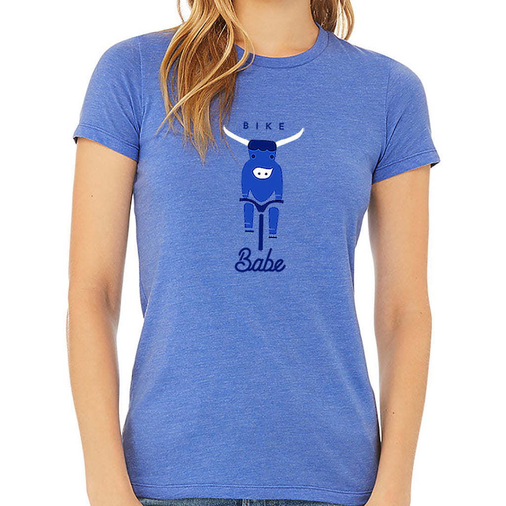 Bike Babe Unisex Fit T-Shirt Blue