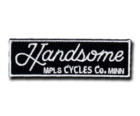 Handsome Cycles Rectangle Embroidered Patch