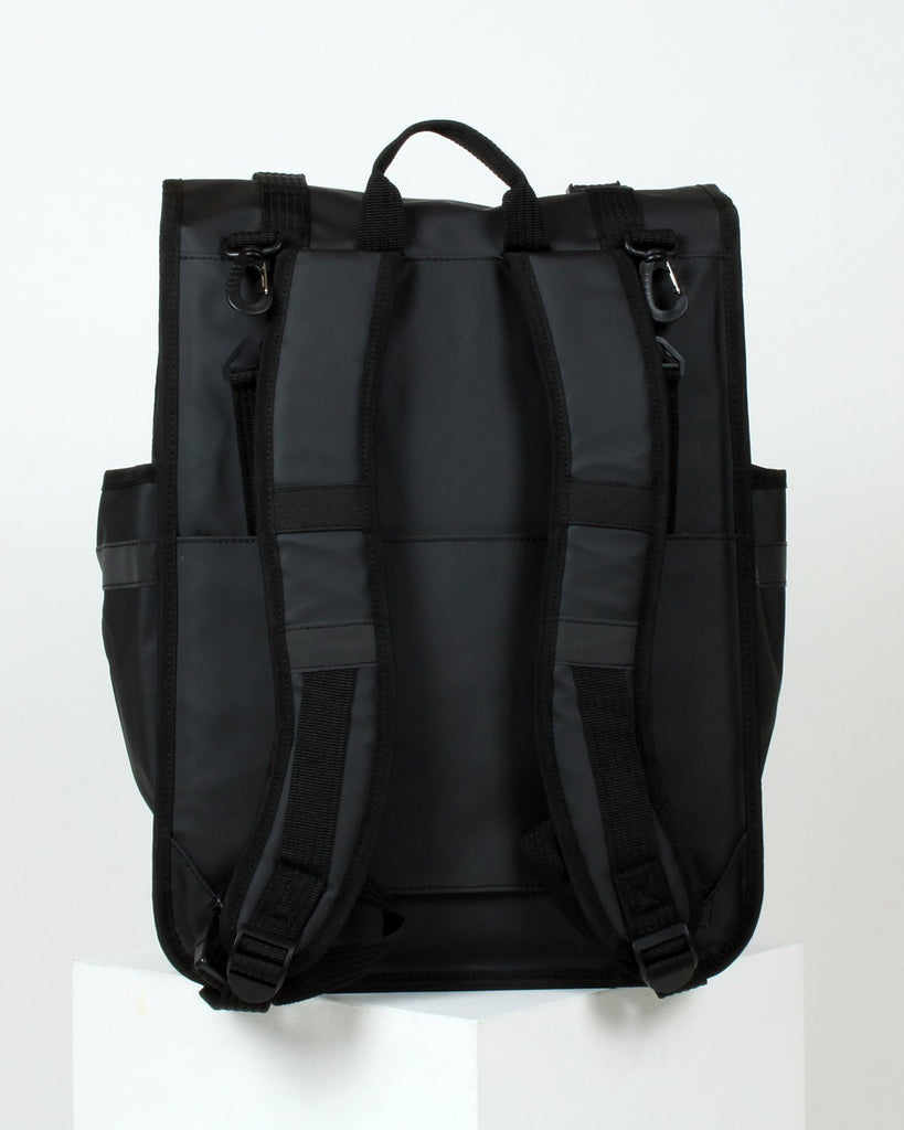 Goodordering Roll Top Pannier / Backpack Monochrome Black