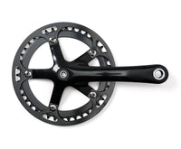 Handsome Cycles Single Speed Black Crank Set With Alloy Guard 42T