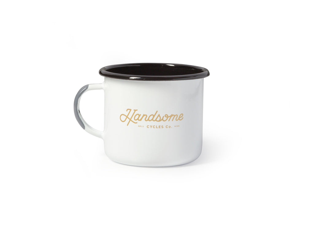 Handsome Cycles Enamel Camp Mug
