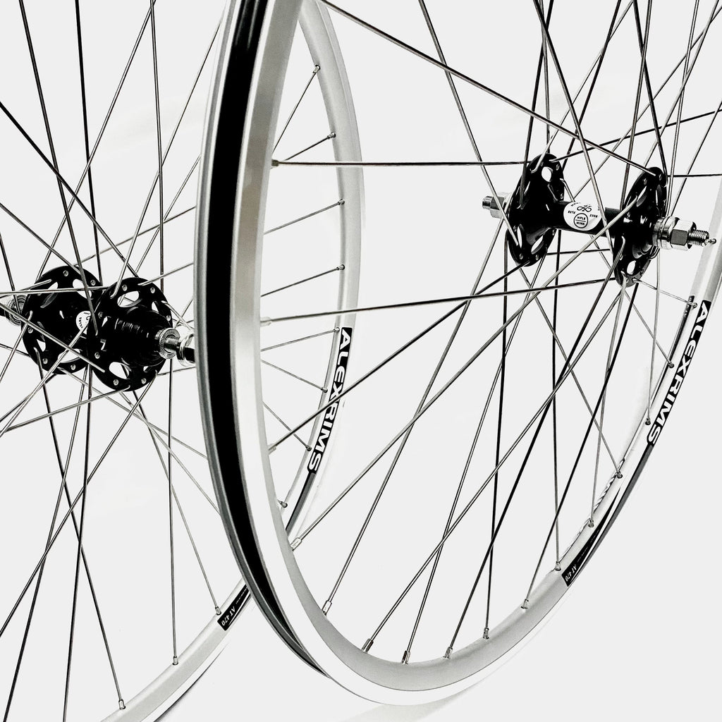 Handbuilt Alex AT470 Tubeless Rear Wheel Single Speed / Fixed Gear 700c Silver