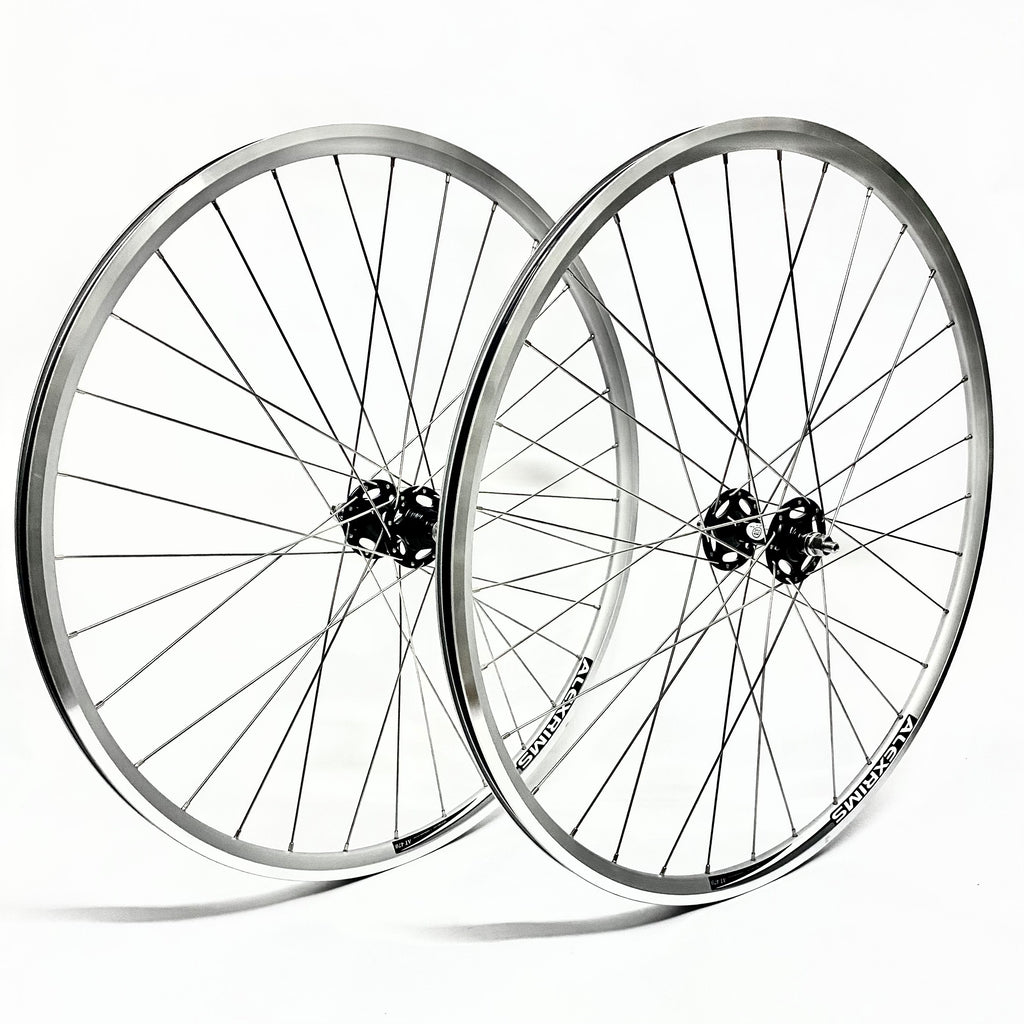Handbuilt Alex AT470 Tubeless Wheelset Single Speed / Fixed Gear 700c Silver