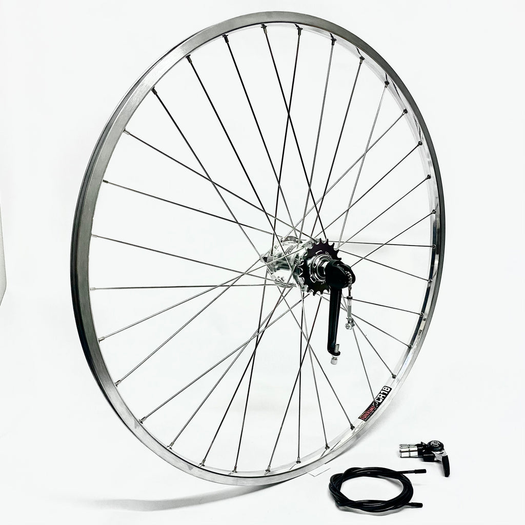 Handsome 700c Silver 3 Speed Internal Rear Wheel Sturmey Archer S-RF3