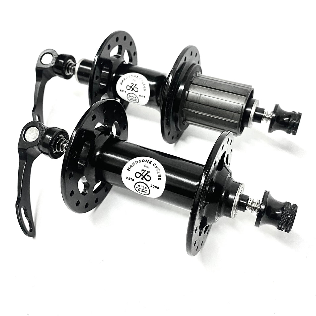 Handsome Route32 Hub Set 11 Speed Sealed Bearing Classic Road Black