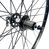 Handbuilt Wheelset 700c Alex Adventure 2 Tubeless Route32 11 Speed Sealed Bearing Cassette All Black 32h